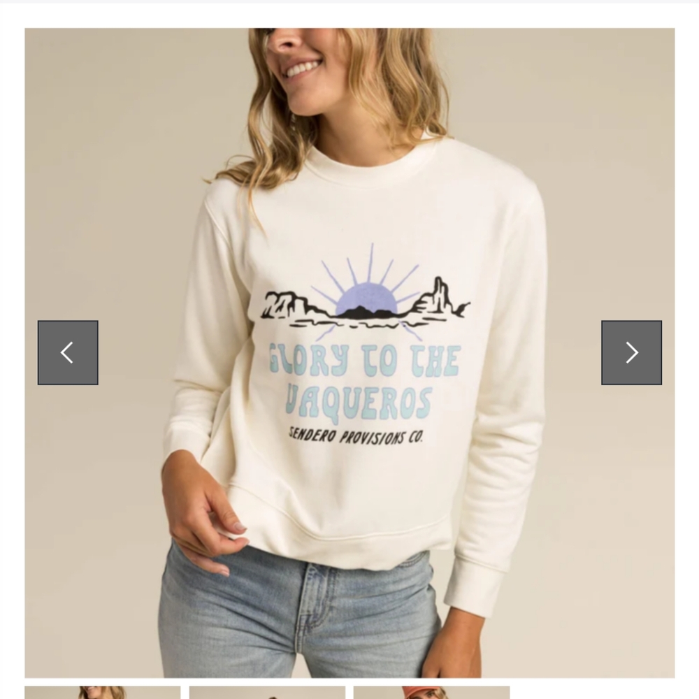 Vaqueros Drop Shoulder Sweatshirt
